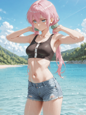 [NTR Paradox]川遊びの日の式守さん [AI Generated](pixiv)(機翻)_translated_061_062