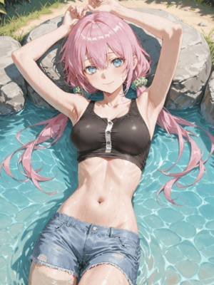 [NTR Paradox]川遊びの日の式守さん [AI Generated](pixiv)(機翻)_translated_068_069