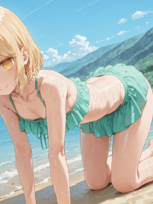 [NTR Paradox]川遊びの日の式守さん [AI Generated](pixiv)(機翻)_translated_071_072