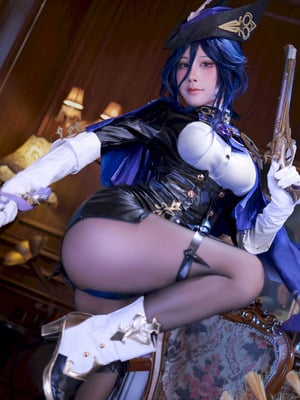 水淼Aqua cosplay Clorinde - Genshin Impact_03