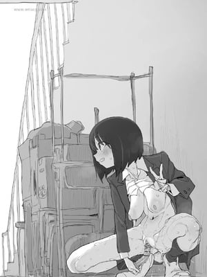 [あっくす] 階段わきで露出オナの練習してたら友達が来てピンチのルナちゃん [中国翻訳]_11