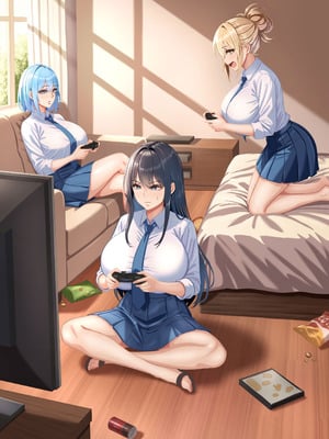 [パンダシズク] 俺の部屋、入りびたりギャルだらけ -爆乳美ギャルと4P中出しライフ-_02