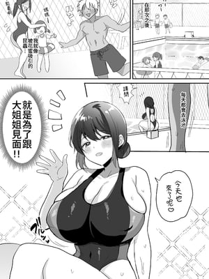 [めいめいこ (めーすけ)] 競泳水着のおねえさんと出会って2P（ページ）でセックス｜穿競賽泳衣的大姐姐跟我見面不足2P(頁)即SEX [中文] [無修正] [Bukkura]_0020