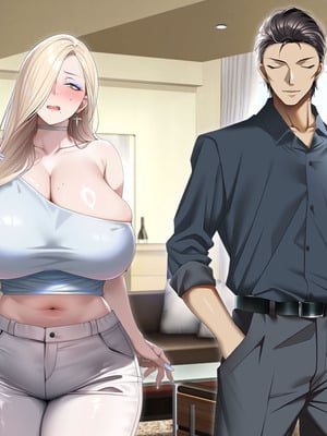 [アイチルワークス (林チェリー)] 人妻ギャルがスワッピングで巨根男に孕まされてお持ち帰りされた話｜已婚辣妹人妻被巨根受孕并收入囊中的故事 [中国翻訳]_480