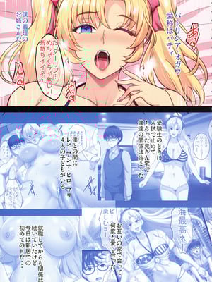 (C106) [焼酎MAC (ほずみけんじ)] 陰キャ弟がオタリーマン生活しながら母乳たっぷり金髪爆乳母娘をハーレムH＆個別デートで孕ませる話_026