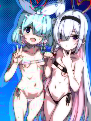 [ひきわり納豆] アロプラのえっち苗 (ブルーアーカイブ)｜阿羅娜和普拉娜做愛的故事 [中国翻訳] [DL版]_09