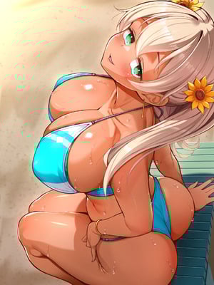 [鳥居姫] 灼熱のビーチバレーで蕩ける欲望〜巨乳人妻の濡れた競争〜_450