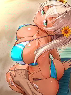 [鳥居姫] 灼熱のビーチバレーで蕩ける欲望〜巨乳人妻の濡れた競争〜_453