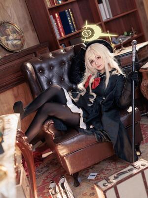 不悬ovo  - 笑面教授_不悬ovo - 蔚蓝档案 - 笑面教授 (OL制服) (2)