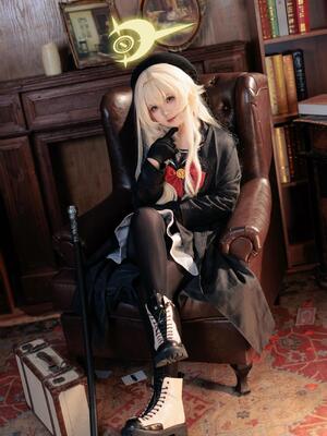 不悬ovo  - 笑面教授_不悬ovo - 蔚蓝档案 - 笑面教授 (OL制服) (19)