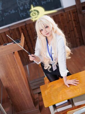 不悬ovo  - 笑面教授_不悬ovo - 蔚蓝档案 - 笑面教授 (OL制服) (23)