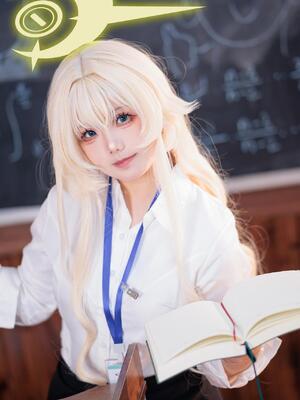 不悬ovo  - 笑面教授_不悬ovo - 蔚蓝档案 - 笑面教授 (OL制服) (30)