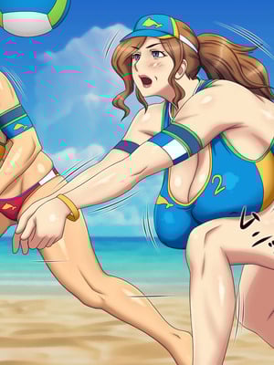 [逝印乳業 (逝印)] 熟女ビーチバレーボール -秘密の特訓-｜熟女沙滩排球 -秘密特训- [弗洛伊德汉化组]_14_nrgt