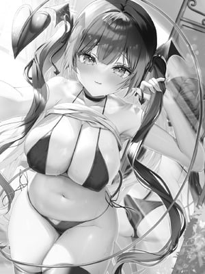 [ヤモセブン (あゆま紗由)] 小悪魔ちゃんのこうげき 9｜小恶魔的甜蜜攻势! 9 ~香汗淋漓室内泳装做爱篇~ [白杨汉化组]_02