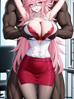 [QosLouisAI] Yae Sakura - Office Lady (Honkai Impact 3rd) [AI Generated]_00021_2682114206