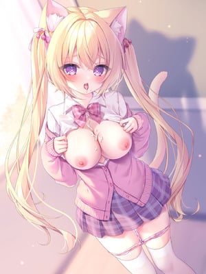 [ももちあ教 (桃稚ちあ)] 発情ネコのお世話の仕方3〜チェリー編保健室で誘惑発情H〜 [DL版]_24