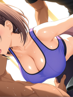 [NTR寝取] 月曜日のたわわ 小愛(アイ) ジムで寝取れるアイ  88P[AI Generated]_002