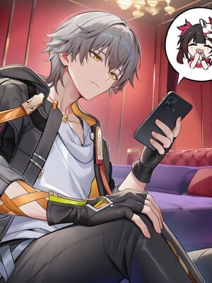 [Pixiv] 青德坊 - “被花火关进奇怪的房间里出不去怎么办，在线等，挺急的。”——流萤 (107479500) [Ai generated] [Uncensored]_002_Firefly_2