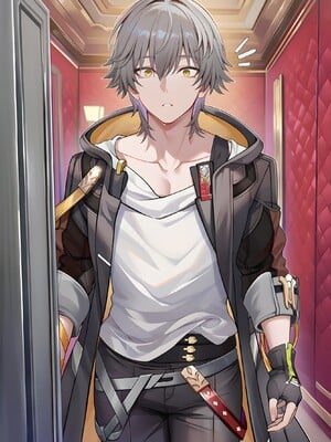 [Pixiv] 青德坊 - “被花火关进奇怪的房间里出不去怎么办，在线等，挺急的。”——流萤 (107479500) [Ai generated] [Uncensored]_004_Firefly_4