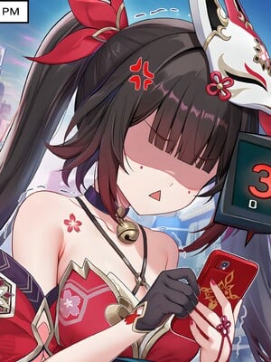 [Pixiv] 青德坊 - “被花火关进奇怪的房间里出不去怎么办，在线等，挺急的。”——流萤 (107479500) [Ai generated] [Uncensored]_190_Firefly_190