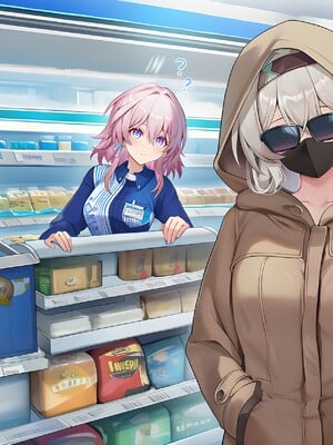 [Pixiv] 青德坊 - “被花火关进奇怪的房间里出不去怎么办，在线等，挺急的。”——流萤 (107479500) [Ai generated] [Uncensored]_203_Firefly_Extra_3