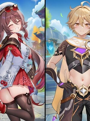 [Pixiv] 青德坊 - 炎蝶振夜，血梅绽霄，千灯灼幽引魂迢——胡桃（宿雪桃红 折梅留芳） (107479500) [Ai generated]_030_Hu_Tao_30