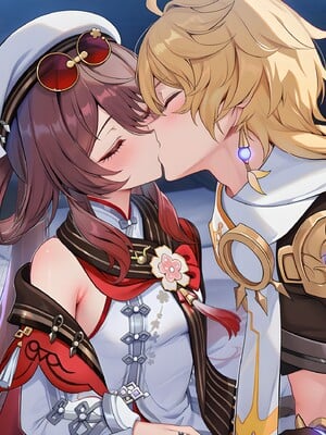 [Pixiv] 青德坊 - 炎蝶振夜，血梅绽霄，千灯灼幽引魂迢——胡桃（宿雪桃红 折梅留芳） (107479500) [Ai generated]_056_Hu_Tao_56