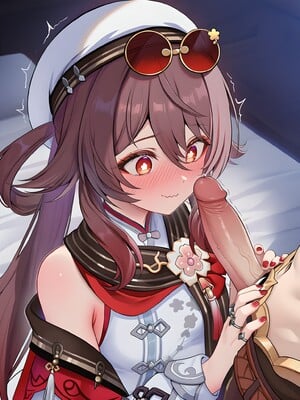 [Pixiv] 青德坊 - 炎蝶振夜，血梅绽霄，千灯灼幽引魂迢——胡桃（宿雪桃红 折梅留芳） (107479500) [Ai generated]_061_Hu_Tao_61