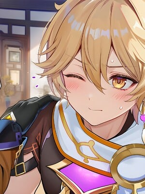 [Pixiv] 青德坊 - 炎蝶振夜，血梅绽霄，千灯灼幽引魂迢——胡桃（宿雪桃红 折梅留芳） (107479500) [Ai generated]_126_Hu_Tao_126