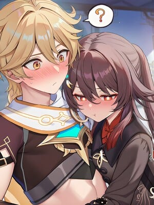 [Pixiv] 青德坊 - 炎蝶振夜，血梅绽霄，千灯灼幽引魂迢——胡桃（宿雪桃红 折梅留芳） (107479500) [Ai generated]_152_Hu_Tao_152