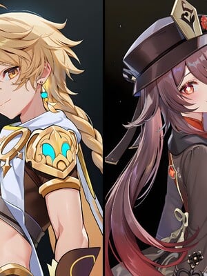 [Pixiv] 青德坊 - 炎蝶振夜，血梅绽霄，千灯灼幽引魂迢——胡桃（宿雪桃红 折梅留芳） (107479500) [Ai generated]_189_Hu_Tao_189