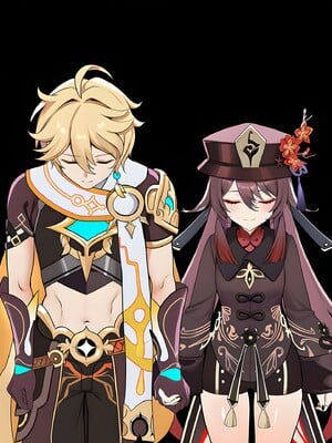 [Pixiv] 青德坊 - 炎蝶振夜，血梅绽霄，千灯灼幽引魂迢——胡桃（宿雪桃红 折梅留芳） (107479500) [Ai generated]_190_Hu_Tao_190