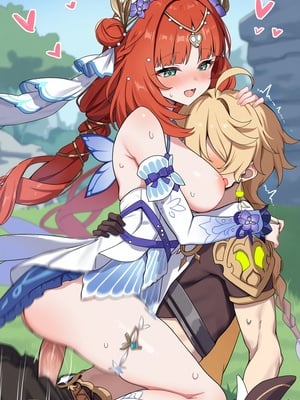 [Pixiv] 青德坊 - 妮露与空的秘密约会 (107479500) [Ai generated]_62_62