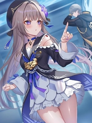 [Pixiv] 青德坊 - 天才的课外辅导——大黑塔／黑塔 (107479500) [Ai generated]_009_The_Herta_9