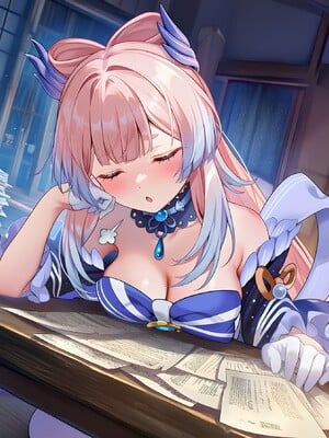 [Pixiv] 青德坊 - 爱深埋珊瑚海——珊瑚宫心海 (107479500) [Ai generated]_003_Kokomi_3