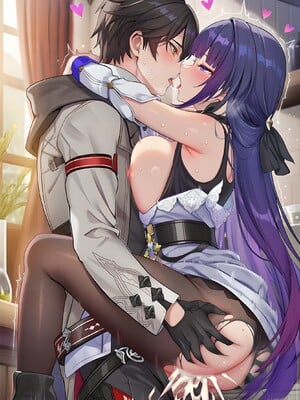 [Pixiv] 青德坊 - 与她相拥坠入于熠熠旧梦——雷电芽衣（后崩坏书 鬼胄蛇影）(107479500) [Ai generated] [Uncensored]_145_Raiden_Mei_145