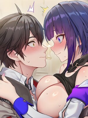 [Pixiv] 青德坊 - 与她相拥坠入于熠熠旧梦——雷电芽衣（后崩坏书 鬼胄蛇影）(107479500) [Ai generated] [Uncensored]_153_Raiden_Mei_153