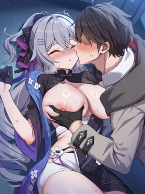 [Pixiv] 青德坊 - 与她沉溺溶化于漫漫夜色——布洛妮娅（夜为霓裳 夜漫未央） (107479500) [Ai generated]_084_Bronya_84