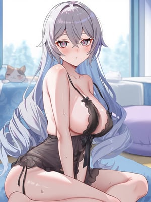 [Pixiv] 青德坊 - 与她沉溺溶化于漫漫夜色——布洛妮娅（夜为霓裳 夜漫未央） (107479500) [Ai generated]_199_Bronya_199