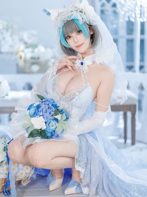 蜜汁猫裘 - 碧蓝航线 柴郡 花嫁_013