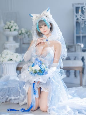 蜜汁猫裘 - 碧蓝航线 柴郡 花嫁_015