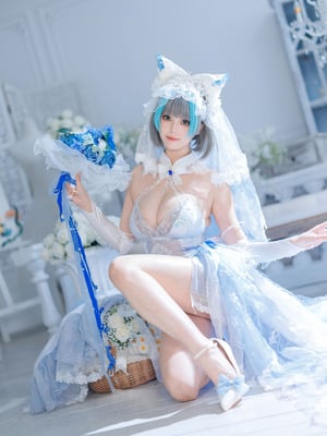 蜜汁猫裘 - 碧蓝航线 柴郡 花嫁_016