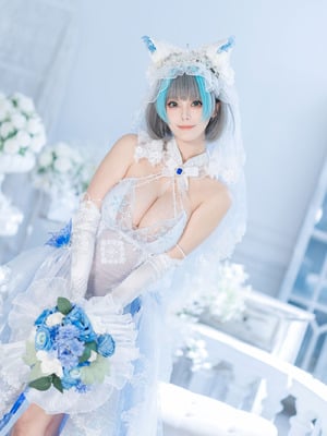 蜜汁猫裘 - 碧蓝航线 柴郡 花嫁_024