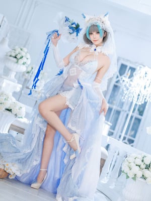 蜜汁猫裘 - 碧蓝航线 柴郡 花嫁_090