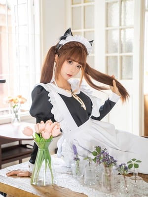 蠢沫沫 – 私人女仆_002