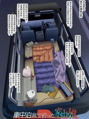 [規制当局 (リヒャルト・バフマン)] 車中泊旅で拾った家出娘｜我的車宿旅行與離家妹子 [中文] [無修正]_i-002