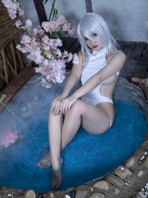 洛璃LoLiSAMA - 尼尔：机械纪元 A2 白色竞泳_57