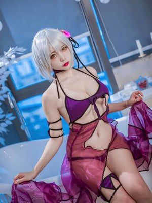 二佐Nisa - FGO 黑贞 水着_02