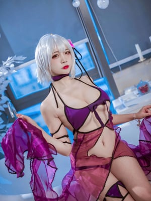 二佐Nisa - FGO 黑贞 水着_03