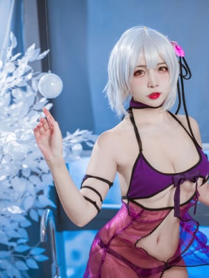 二佐Nisa - FGO 黑贞 水着_16